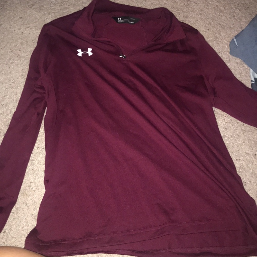 Under Armour Maroon 3/4 Zip